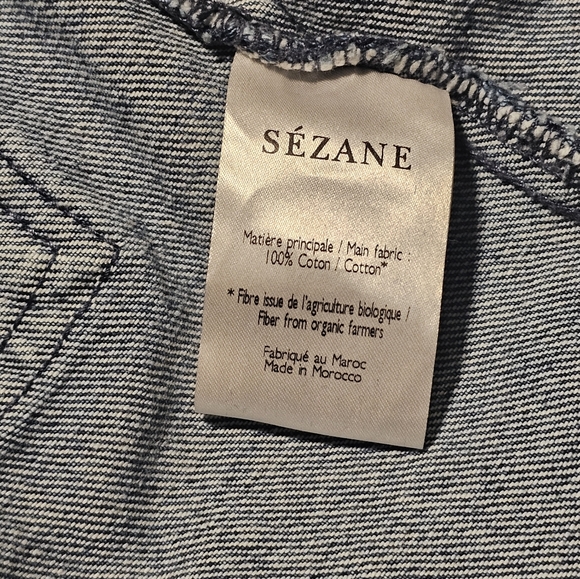 Sezane Augusto Trouser Jeans in Blue Denim Flare Size 36 US 4 - Picture 11 of 14